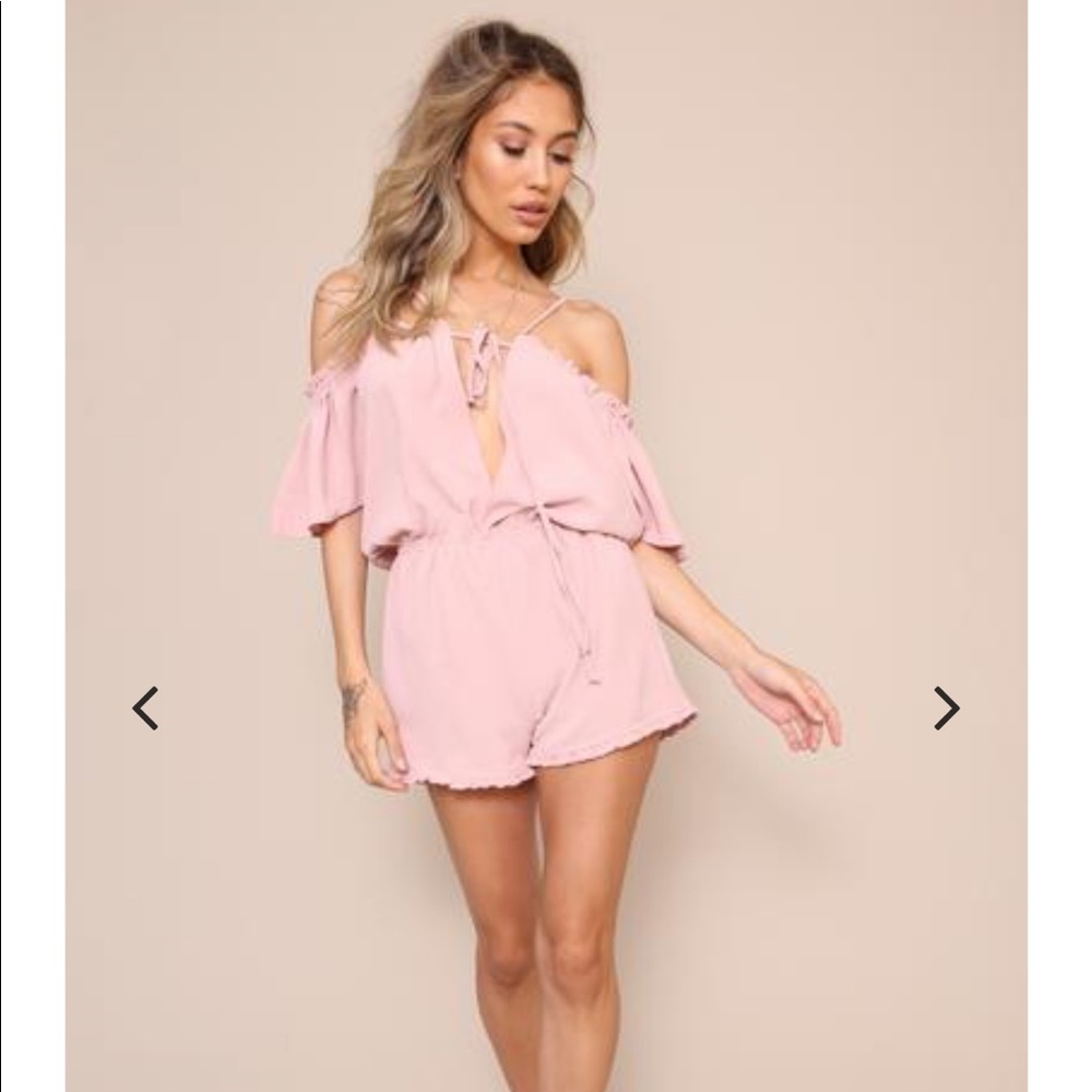 Dusty pink romper